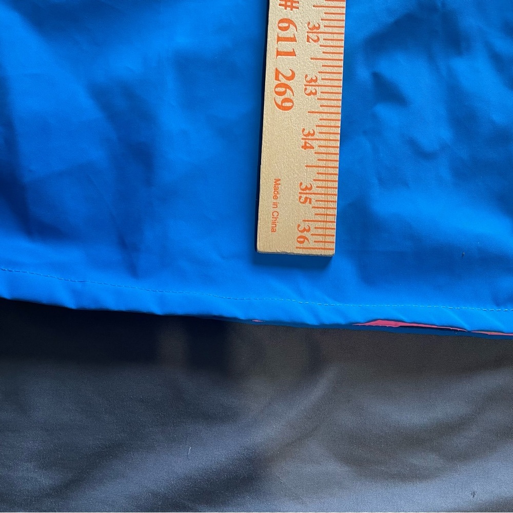 Cash by Cash App Portal 2 Portal Raincoat Men's Small Blue Metal Snap Button - Picture 11 of 11